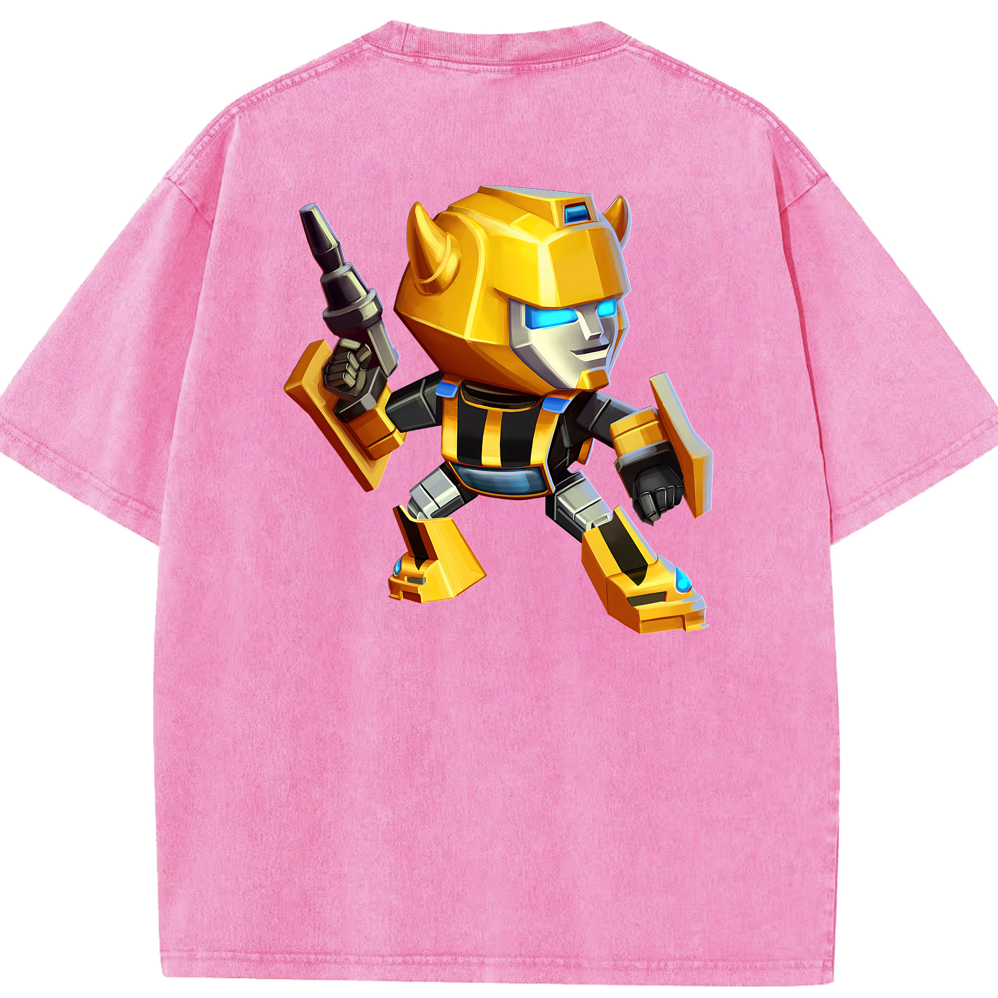 （画像用） Transformers トランスフォーマー 綿100% ヴィンテージ風 半袖Tシャツ（背面プリント）